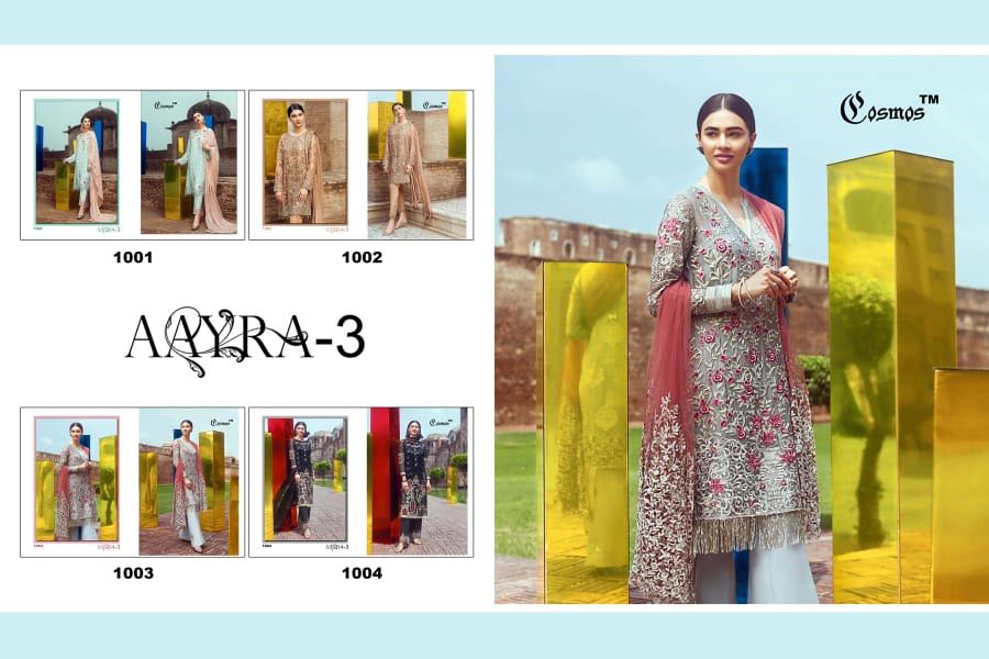 Cosmos Fashion presenting aayra 3 Pakistani style concept of salwar kameez