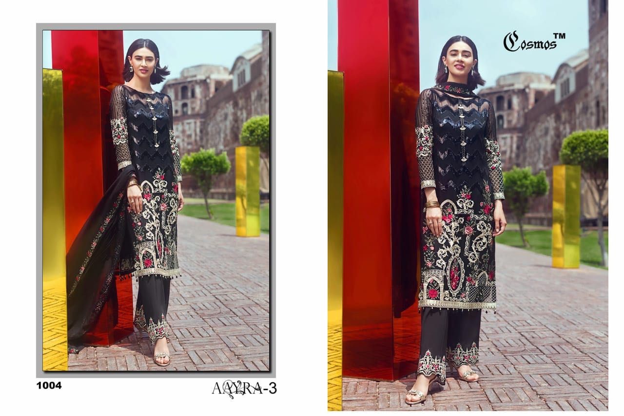 Cosmos Fashion presenting aayra 3 Pakistani style concept of salwar kameez