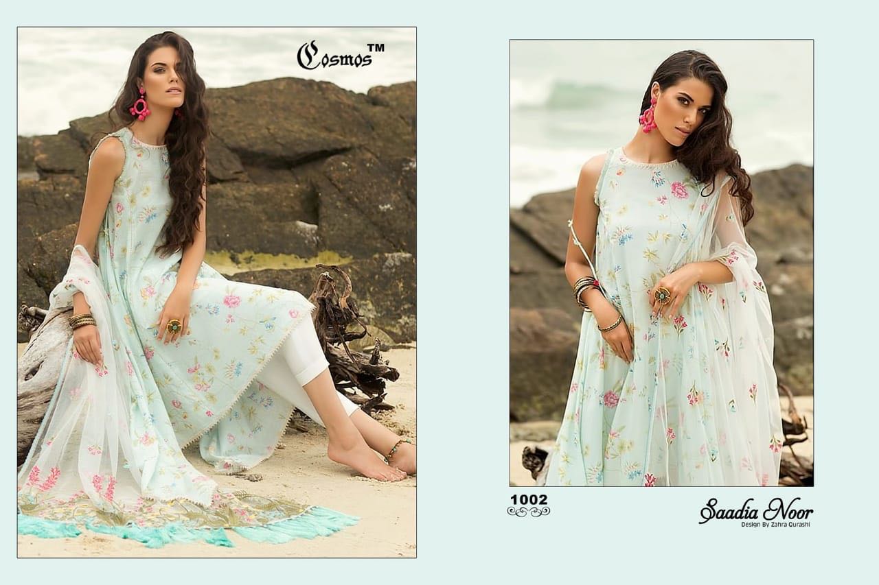 Cosmos fashion presents saadiya noor exclusive trendy concept of