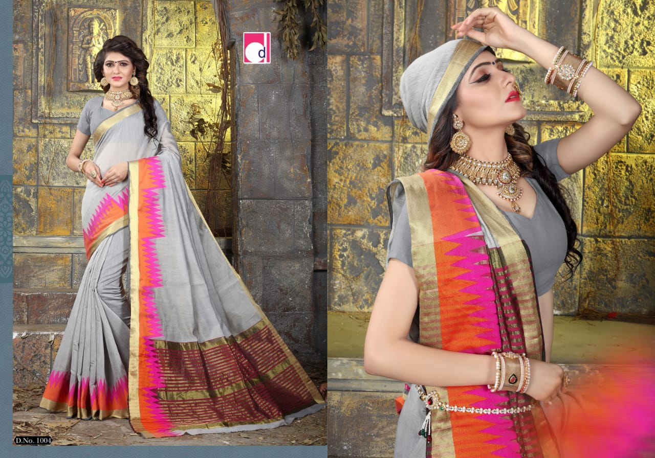 Dwarka nath silk mills presenrs kangana casual Wear sarees collection