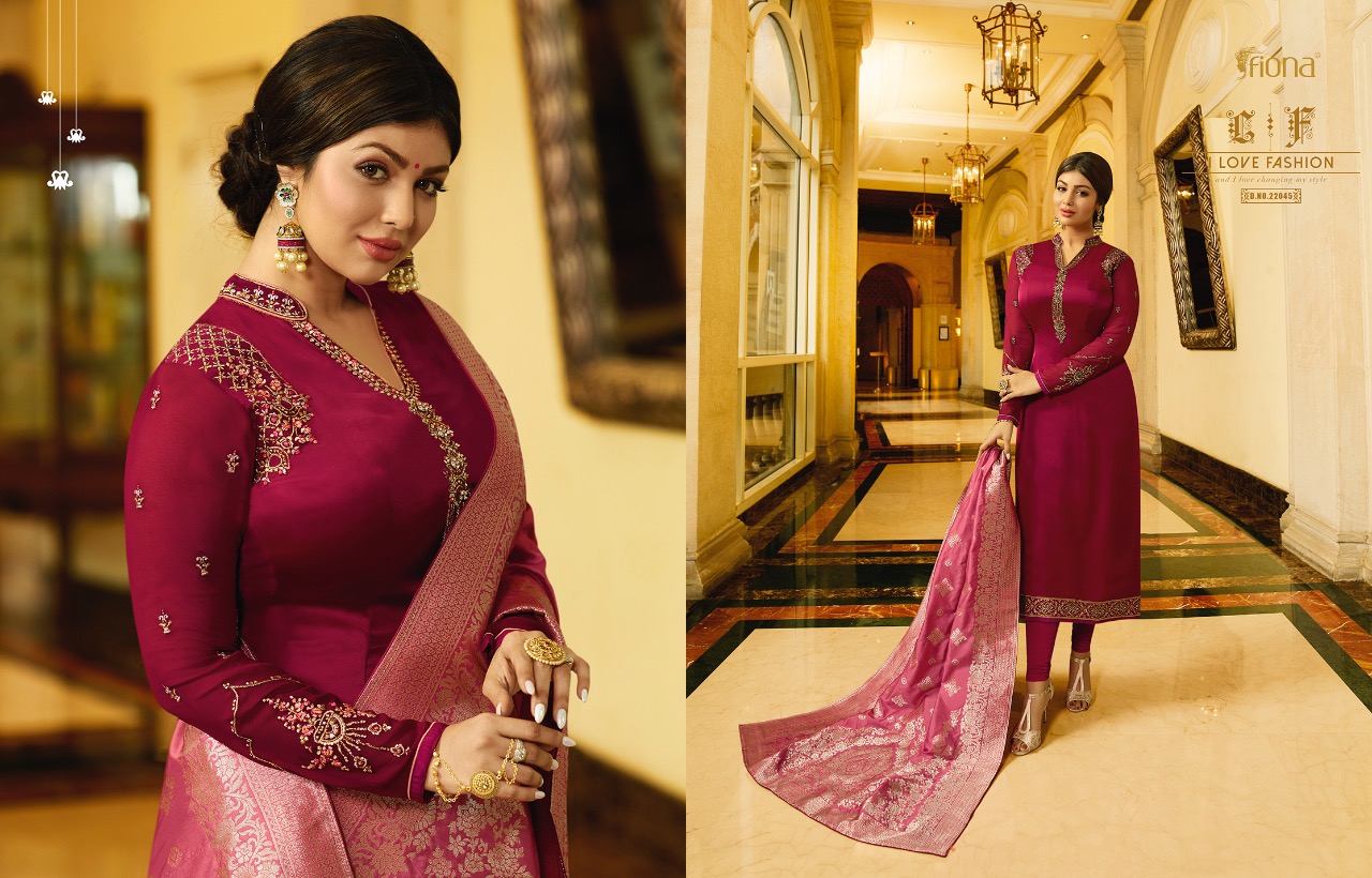 Fiona presents ayesha jacquard dupptta vol 2 beautiful Ethnic wear collection of salwar kameez