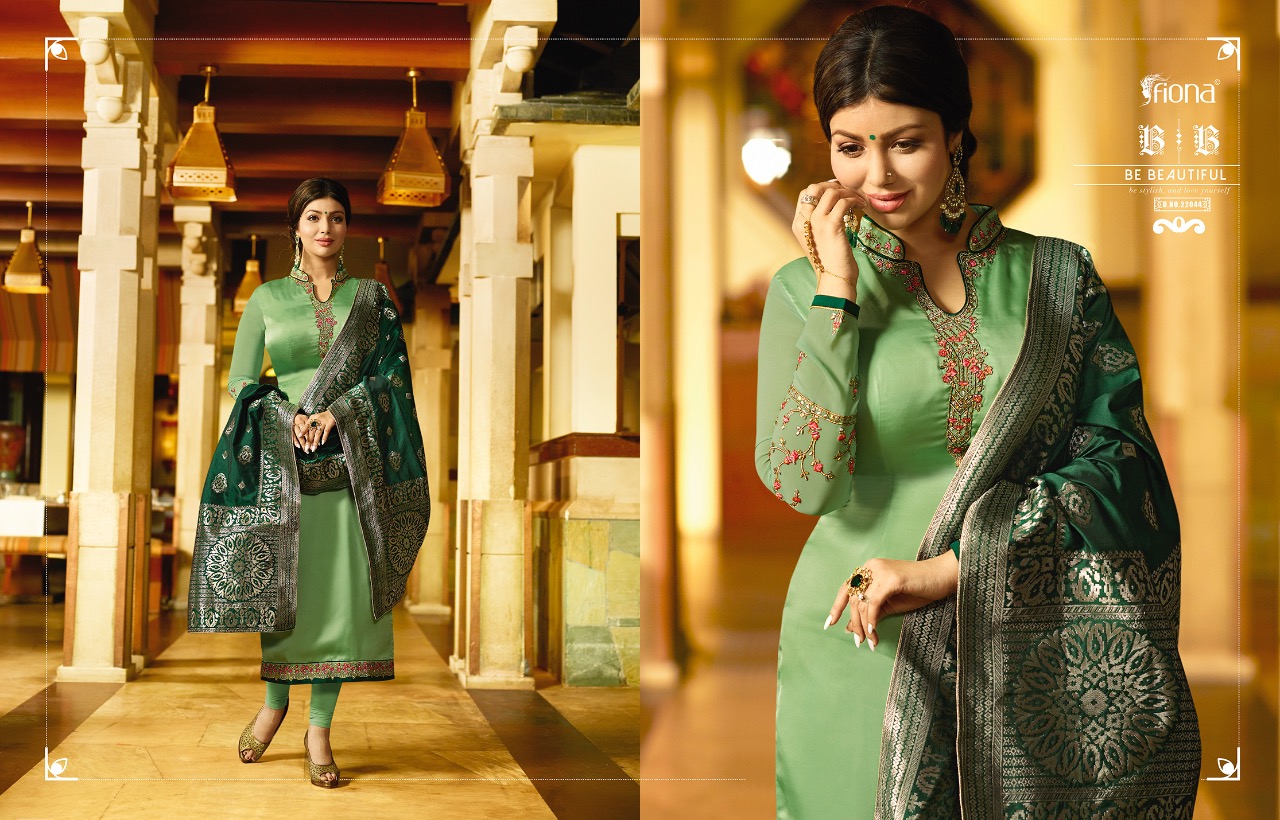 Fiona presents ayesha jacquard dupptta vol 2 beautiful Ethnic wear collection of salwar kameez