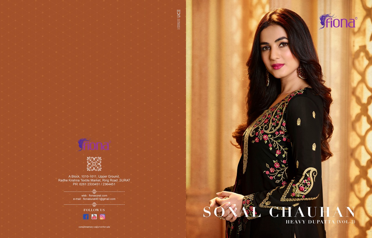 Fiona presents sonal chauhan vol 2 exclusive collection of salwar kameez