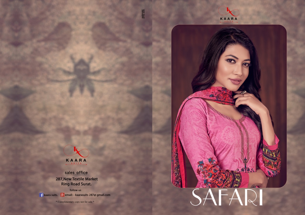 Kaara suits launch safari casual running weae collection of salwar kameez
