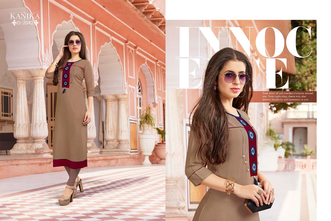 Kanika presents rich look vol 5 casual fancy collection of kurtis