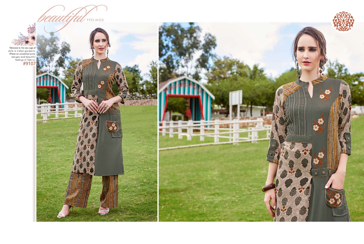 Krishriyaa fashion Presenting melange exclusive collection of kurtis with plazzo