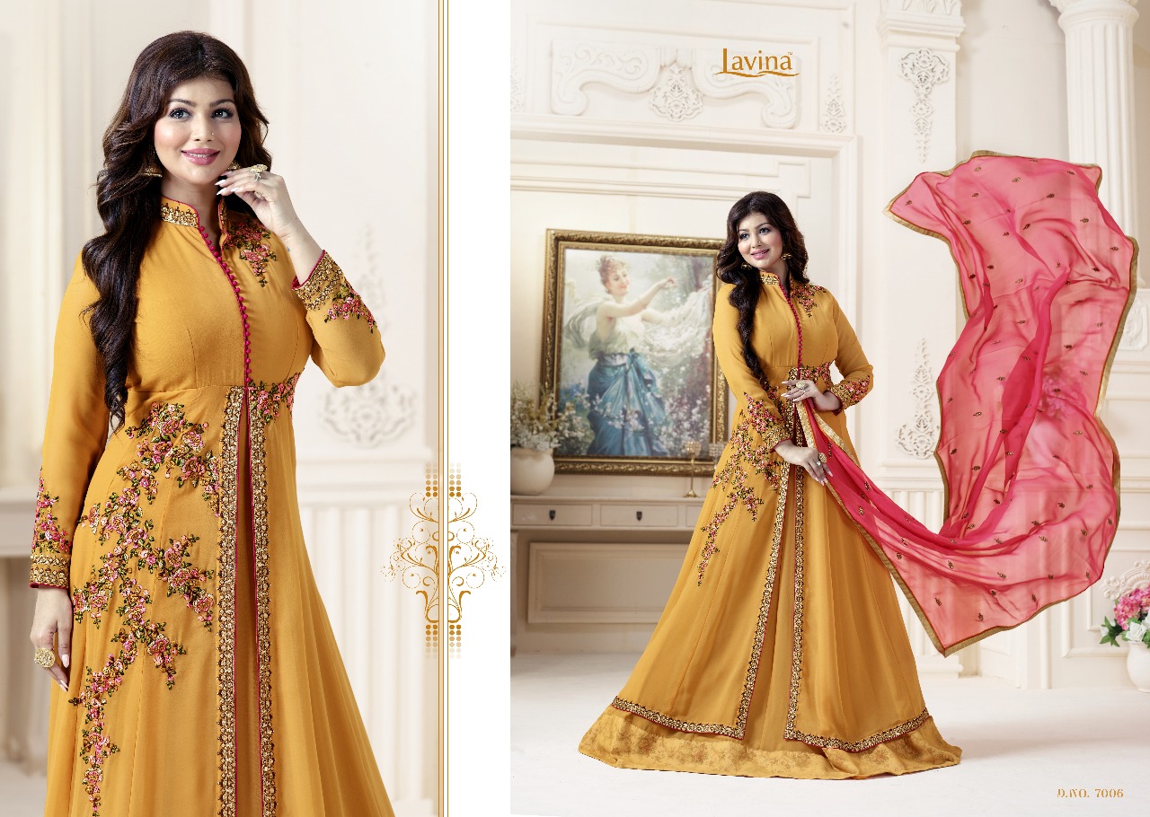 Lavina presents roohani vol 7 traditional festive collection of Indo western gowns