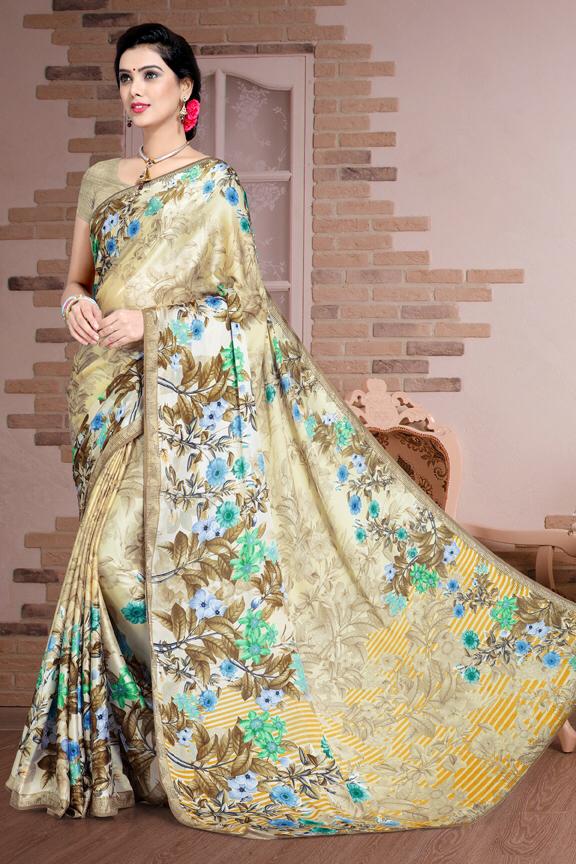Maniyar sarees Presents bollywood style beautiful stylish digital printed sarees concept