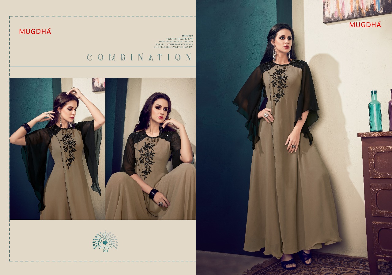 Mugdha presents 701 series simple elegant look gowns Concept