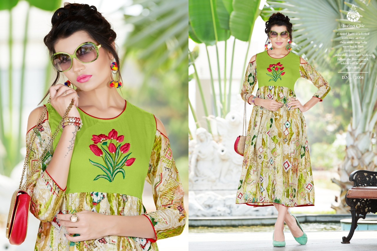 Poonam designer presents bIBA fancy trendy look kurtis concept