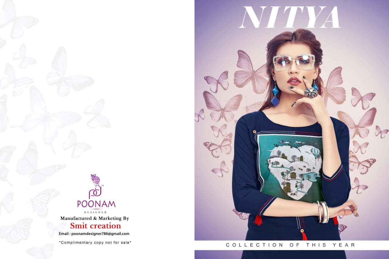 Poonam designer presents nitya casual ready to wear kurtis