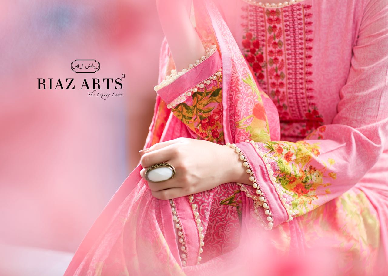 Riaz arts presents abir vol 1 casual cotton summer wear salwar kameez collection