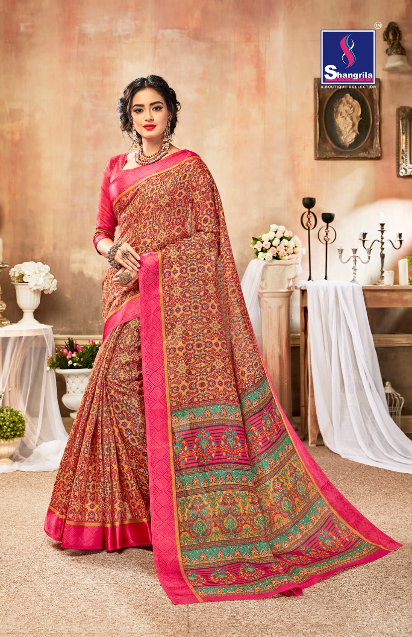 Shangrila presents howrah silk vol 2 lastest fabcy printed sarees collection