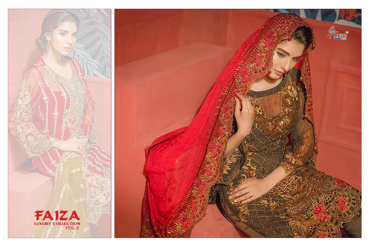 Shree fabs presents faiza luxury collection vol 8 Fancy concept  of salwar kameez