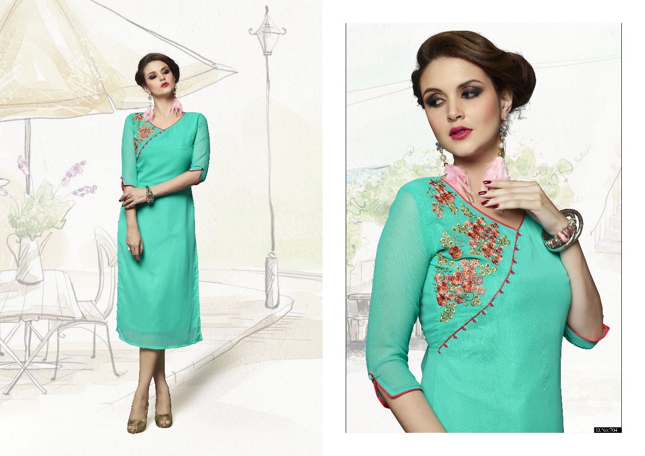 V s fashion presenting milton casual trendy look kurtis collection