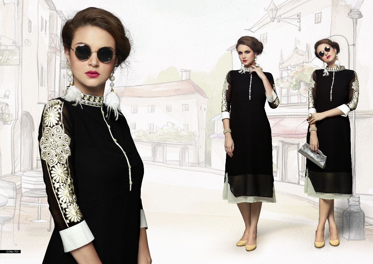 V s fashion presenting milton casual trendy look kurtis collection