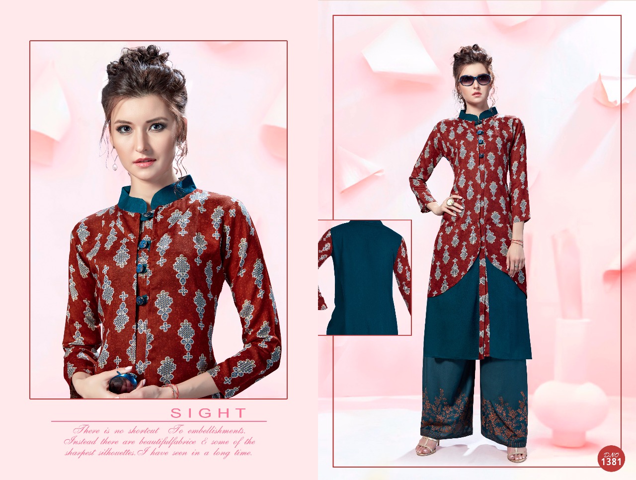 V S fashion presents kaynat vol 2 Stylish Kurtis concept