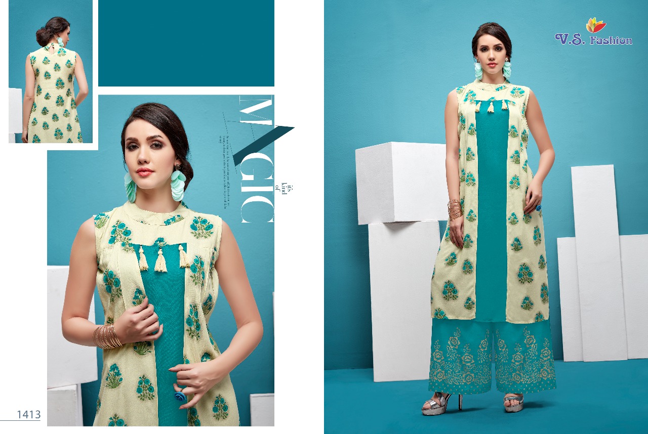 V s fashion presents sanzh beautiful fancy wear kurtis concept