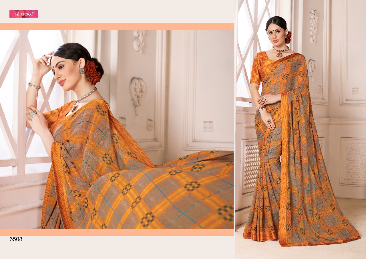 Varsiddhi presents mintorsi magazine stylish casual wear sarees concept
