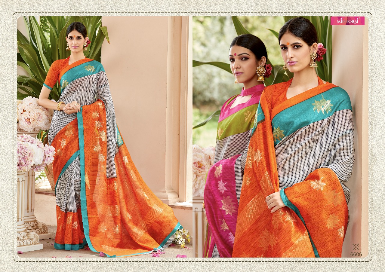 Varsiddhi presents mintorsi manorma casual fancy wear sarees concept
