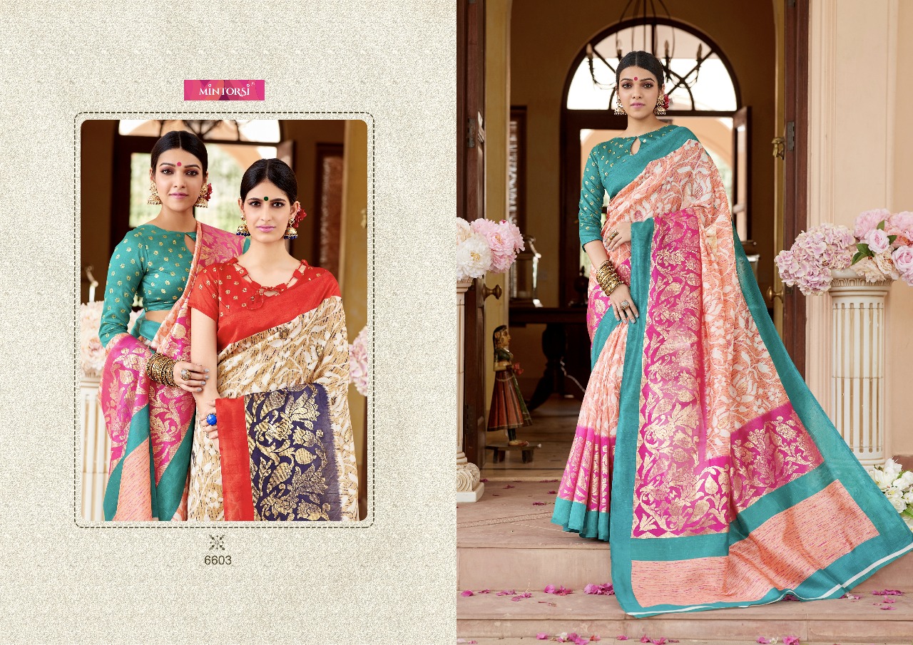 Varsiddhi presents mintorsi manorma casual fancy wear sarees concept