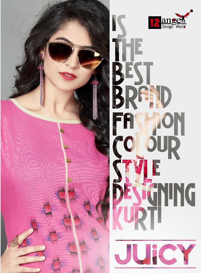 12 angel design world presents juicy casual ready to wear kurtis concept