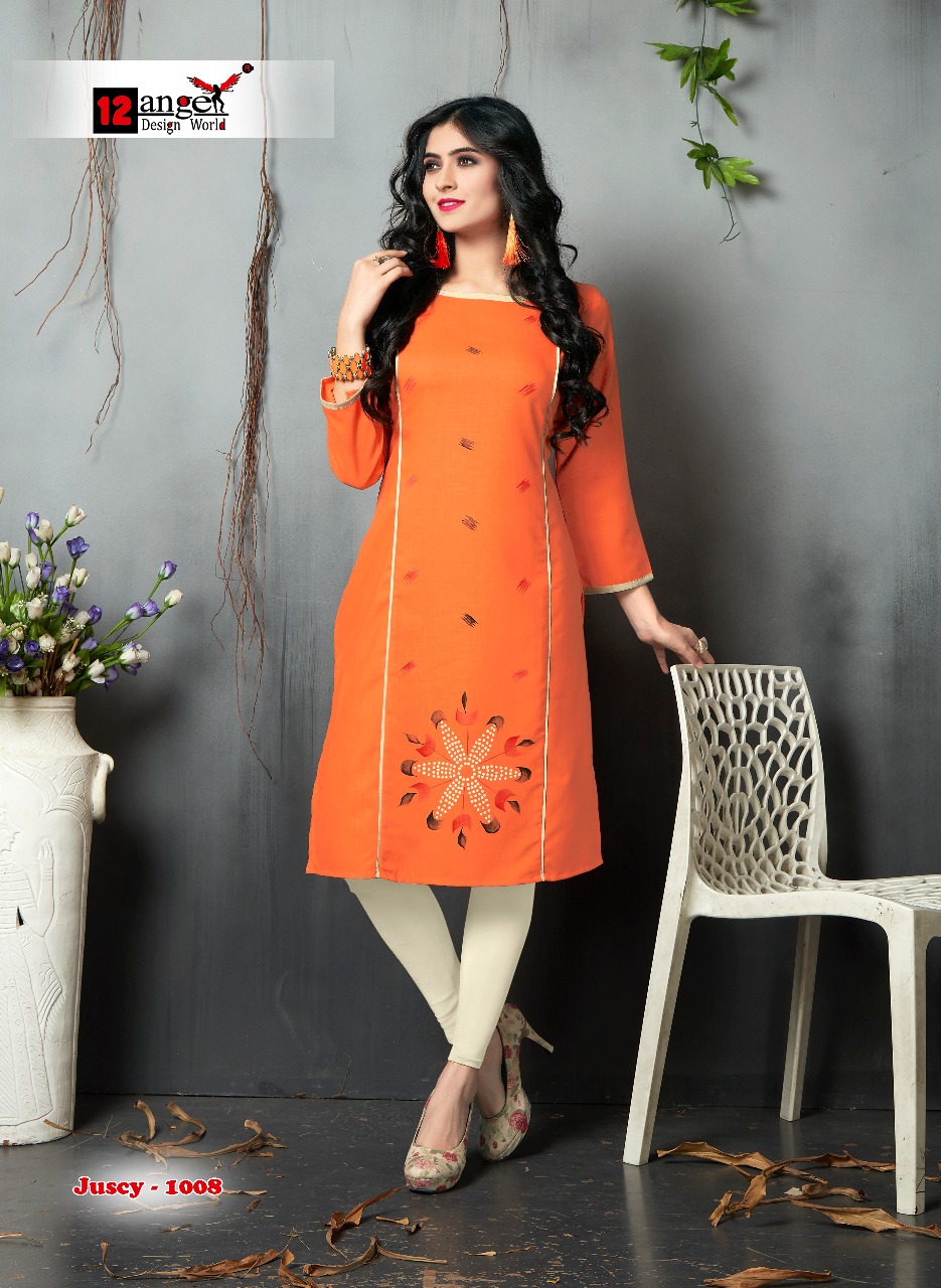 12 angel design world presents juicy casual ready to wear kurtis concept