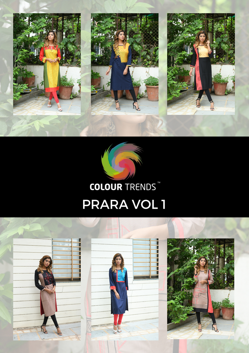 Colour trendz Presents casual running wear kurtis concept