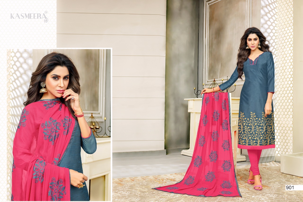 Kasmeera presenting kaamini silk Simple Casual wear salwar kameez collection