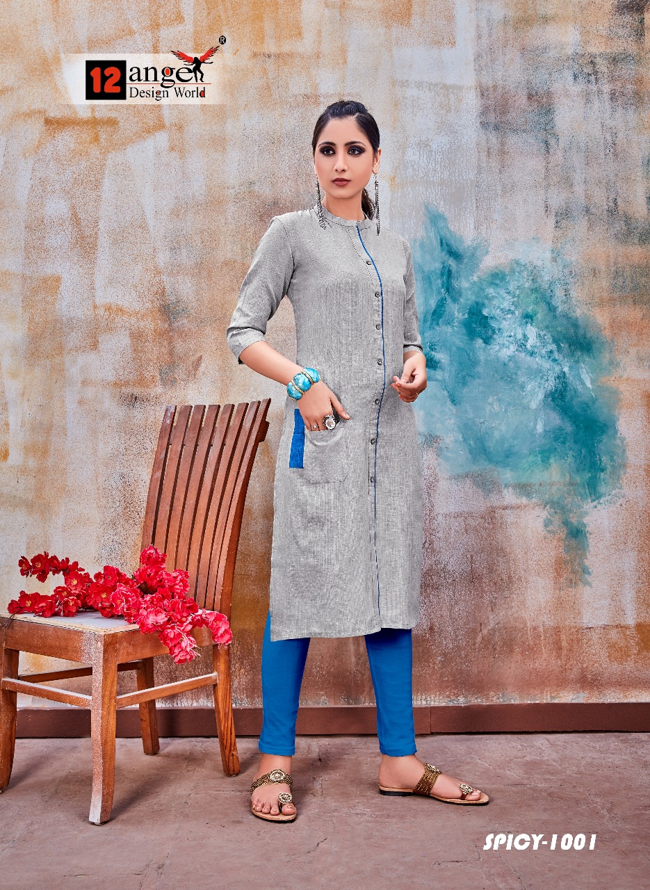 12 angel design world launch spicy 2 casual Ready to wear kurtis concept