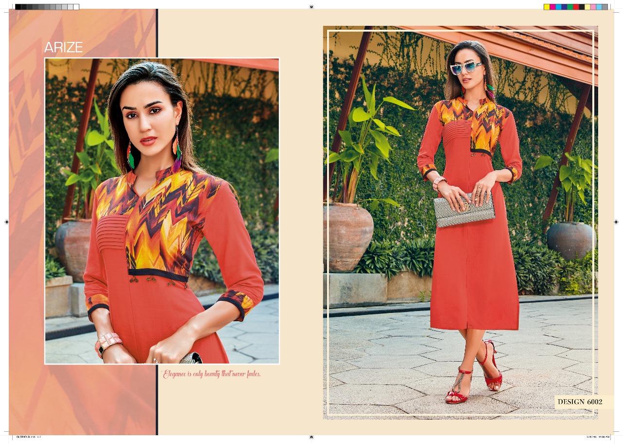 Arize presents glorious casual ready to wear kurtis concept