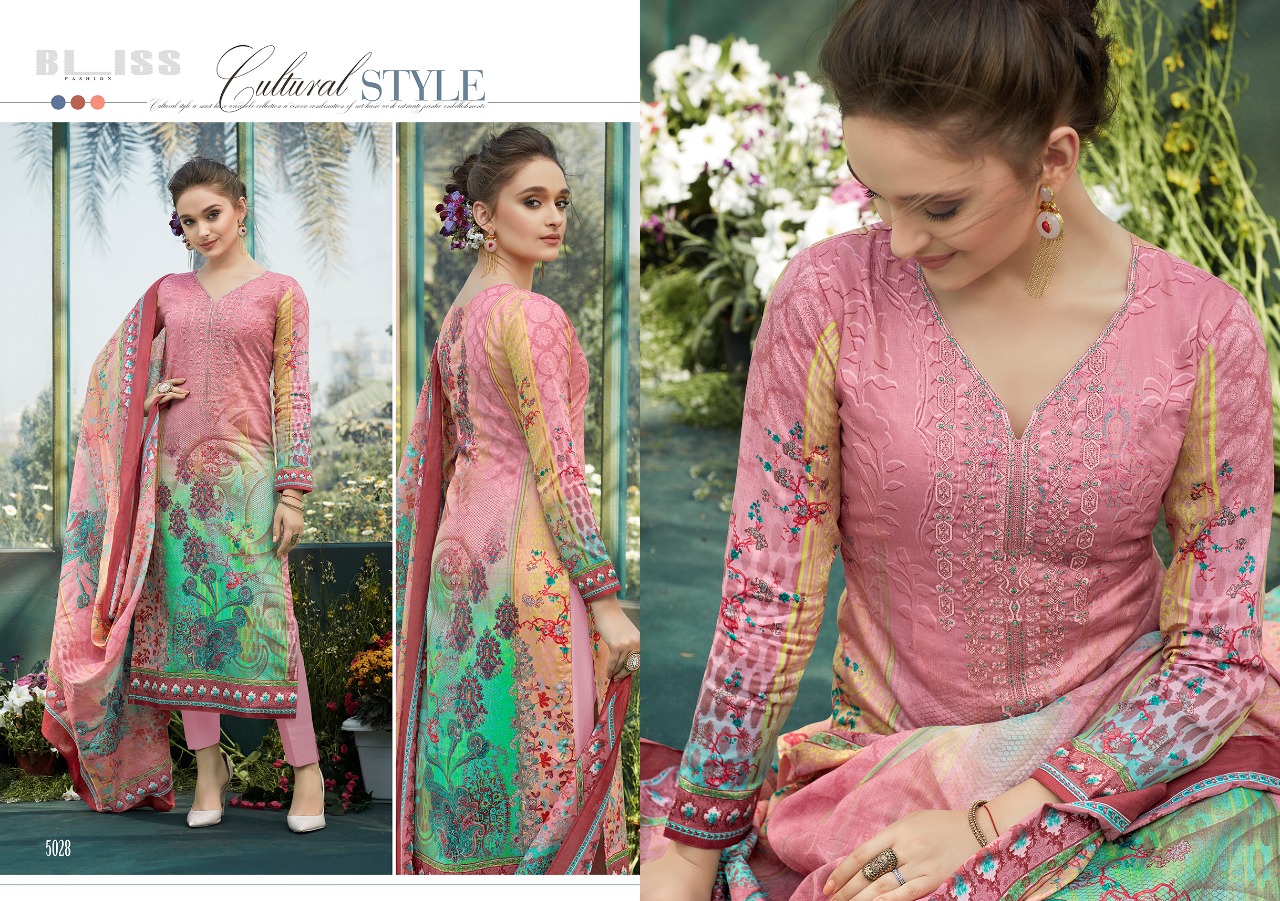 Bliss presenting dazzle beautiful casual runninh wear digital printed collection of salwar kamesz