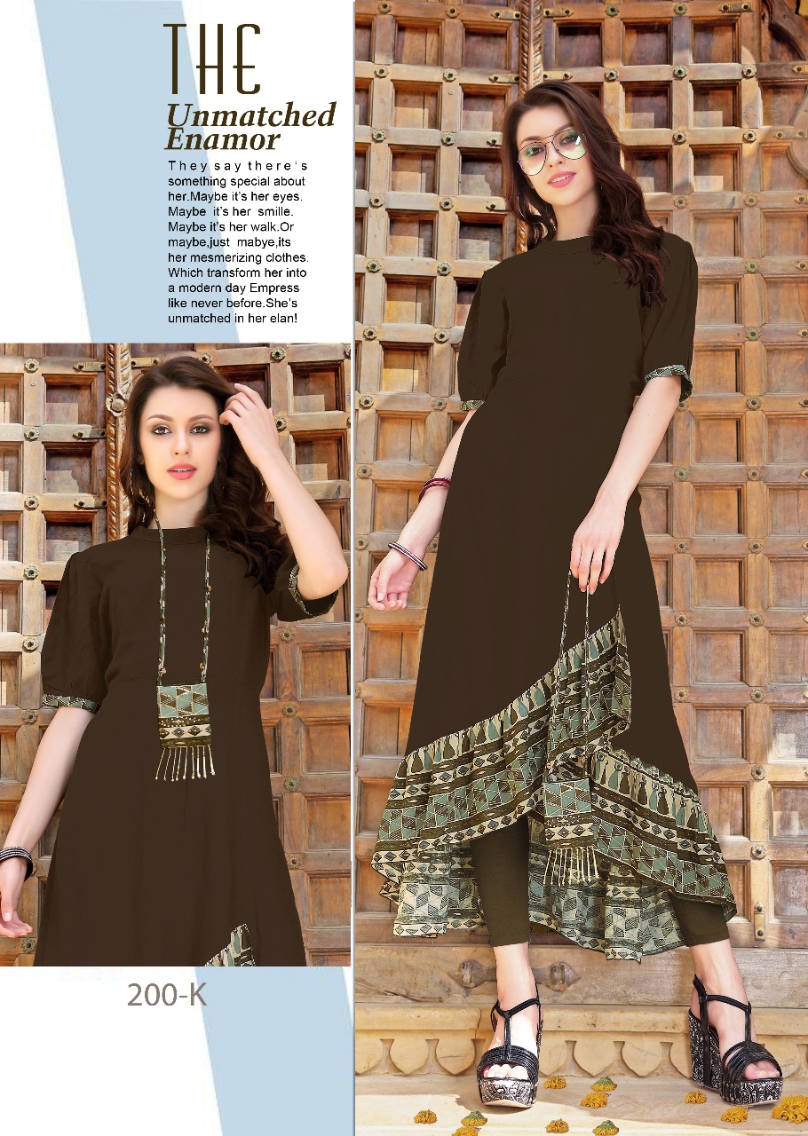 Dhanyawad presents aanya exclusive designer collection flair And Drapes kurtis
