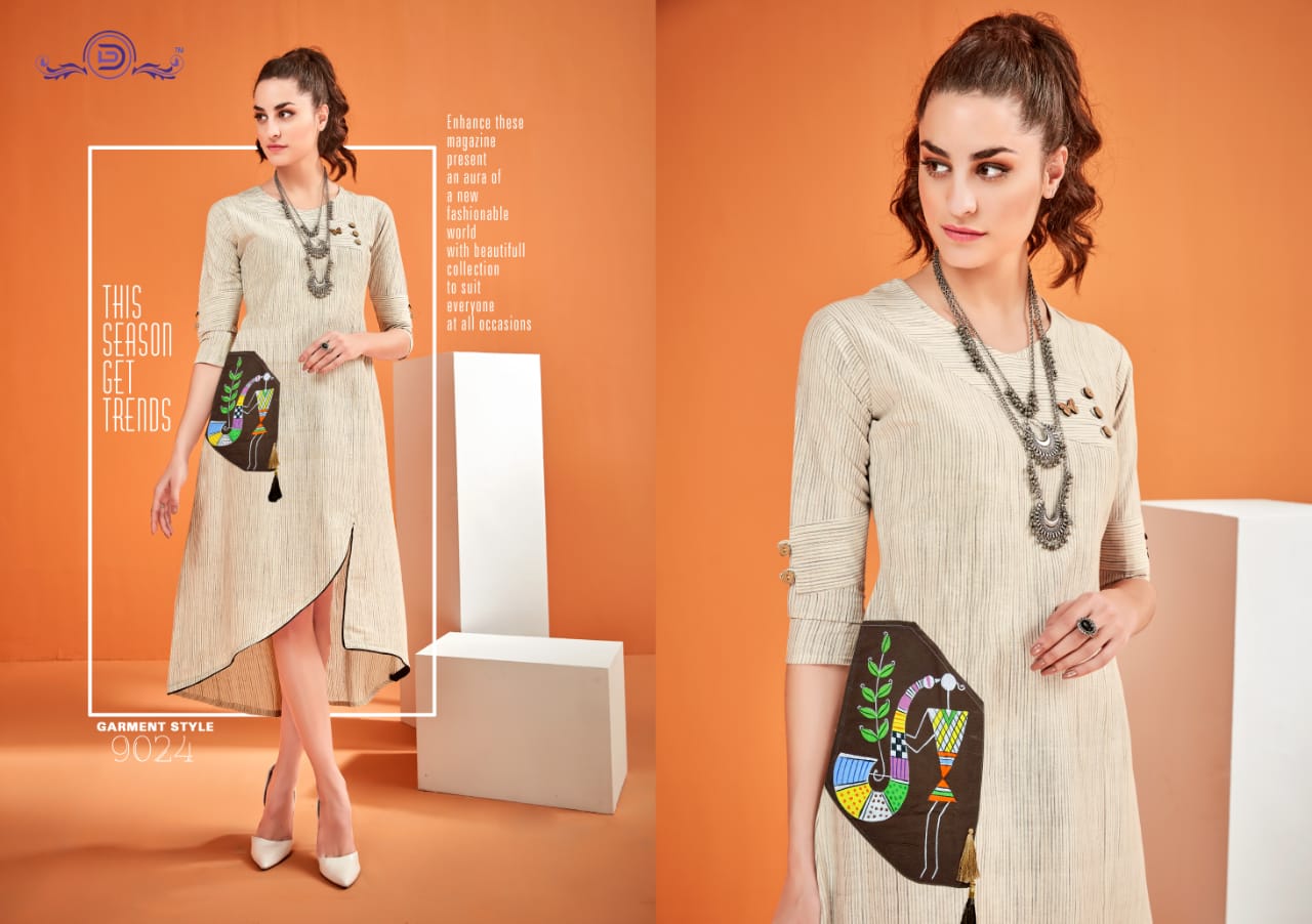 Diva designer presents hastkala vol 2 stylish casual wear kurtis collection
