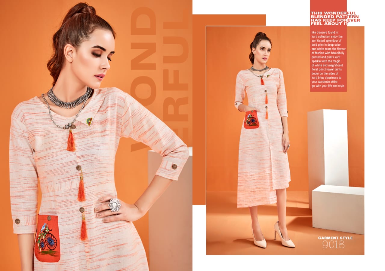 Diva designer presents hastkala vol 2 stylish casual wear kurtis collection