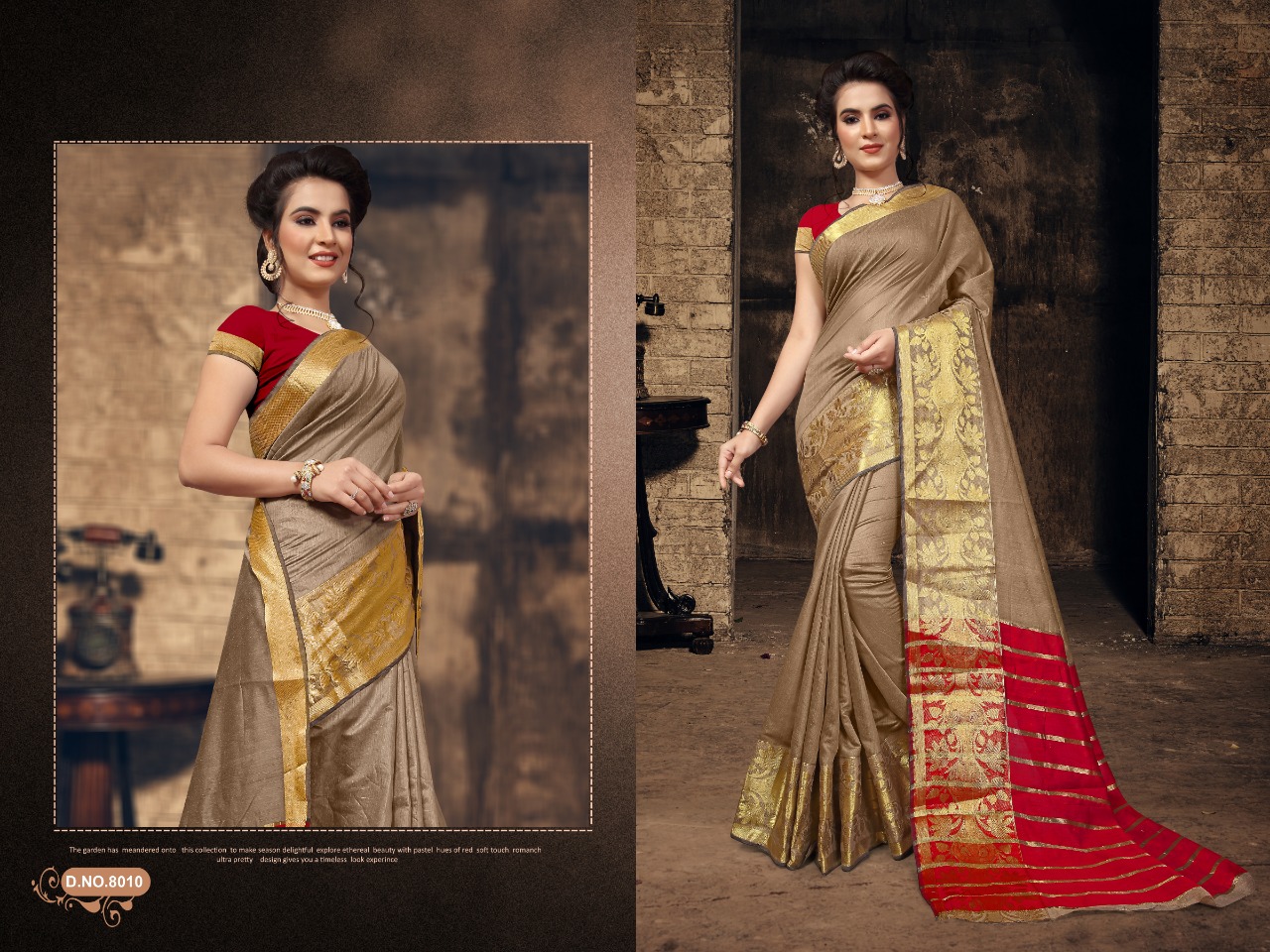 Dwarka nath silk mills presenting alona casual running wear collection of sarees