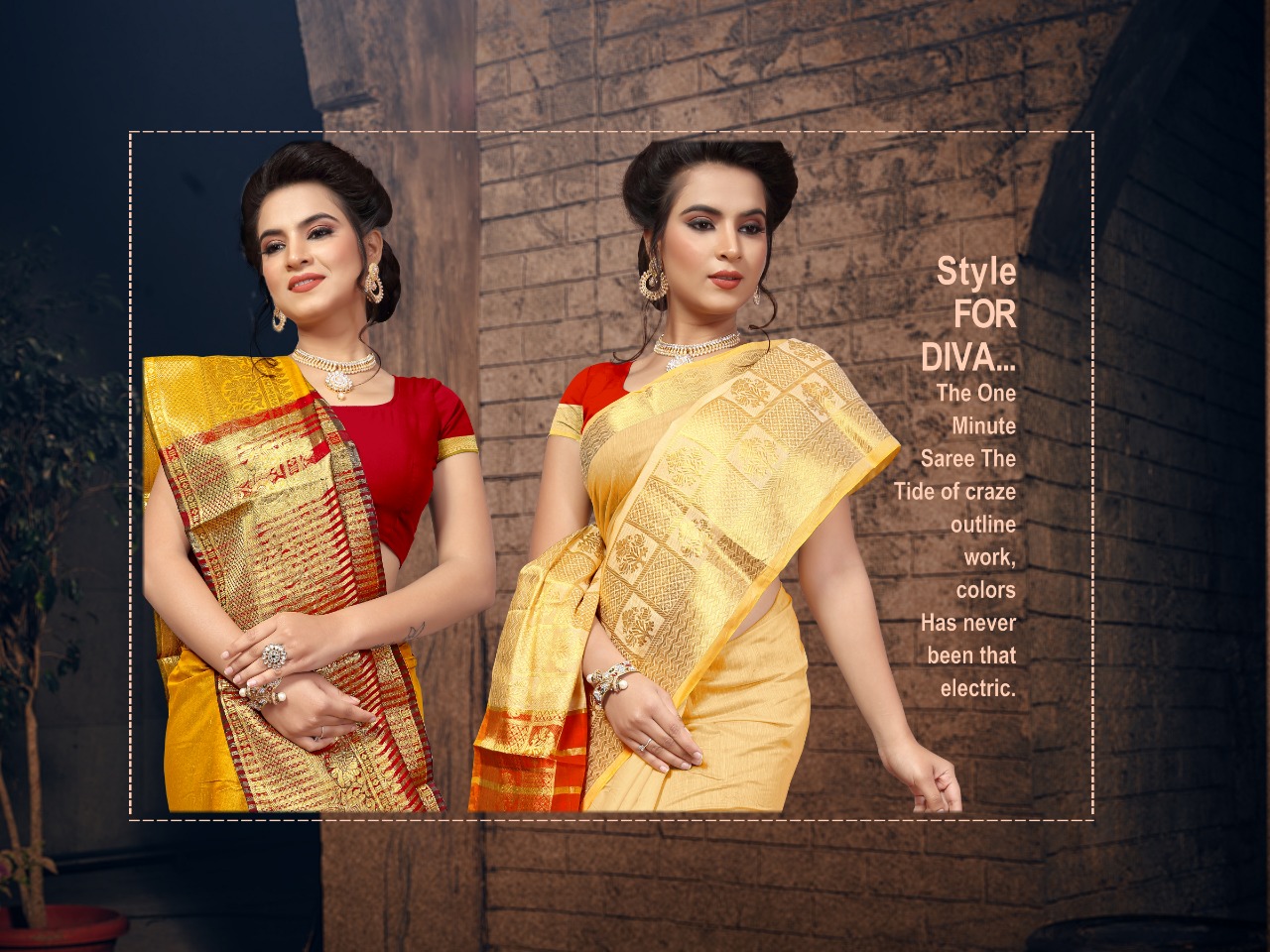 Dwarka nath silk mills presenting alona casual running wear collection of sarees