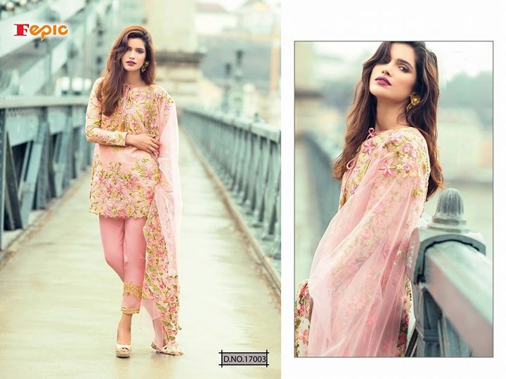 FEPIC presents rosemeen crafted lawn nX gold stylish pakistani Style concept of salwar kameez