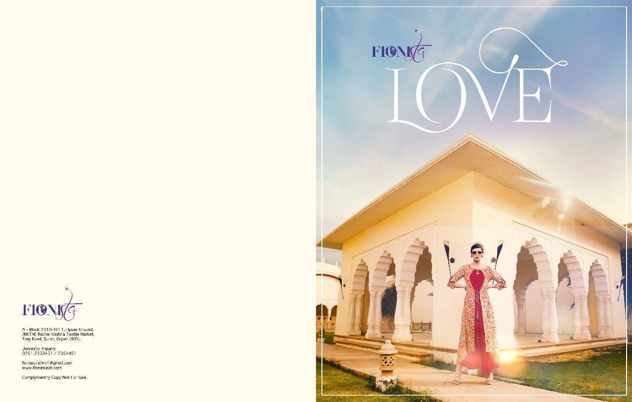 Fionista presenting love designer festive season kurtis collection