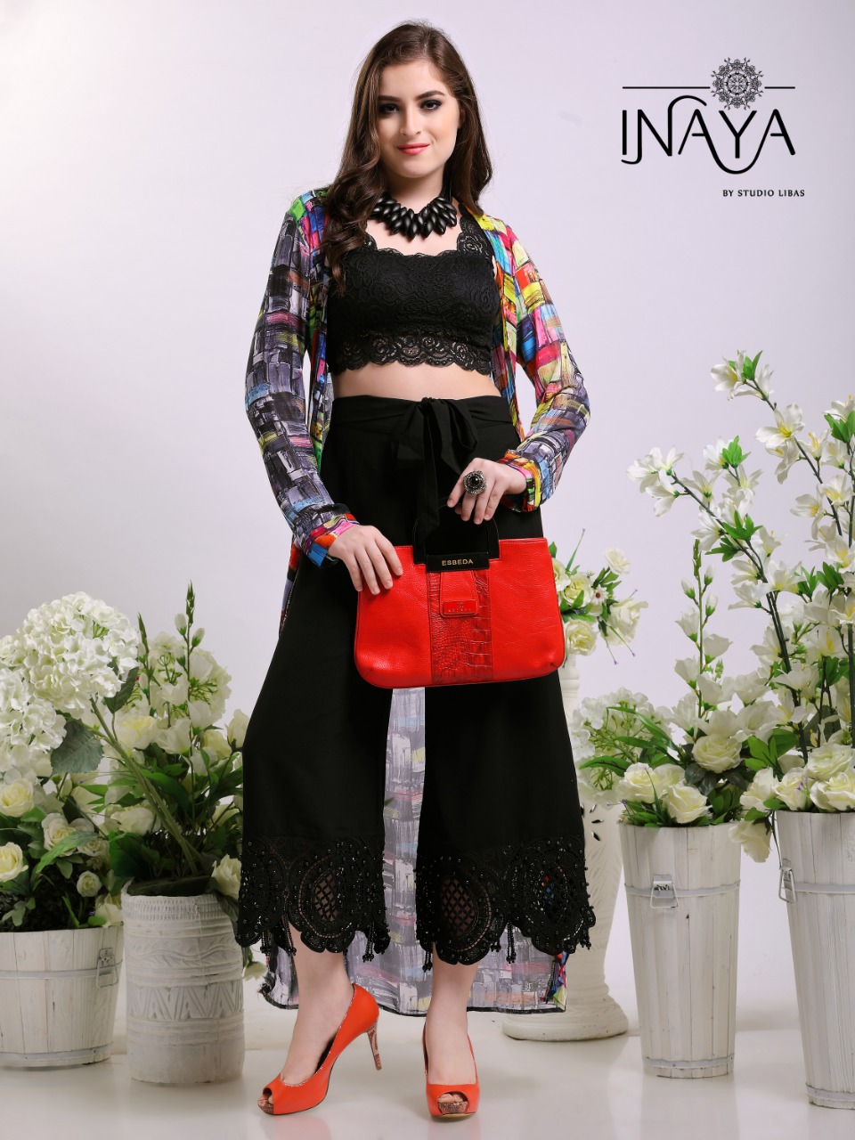 Inaya by studio libas Launch designer culottes pants stylish western wear collection Of pants
