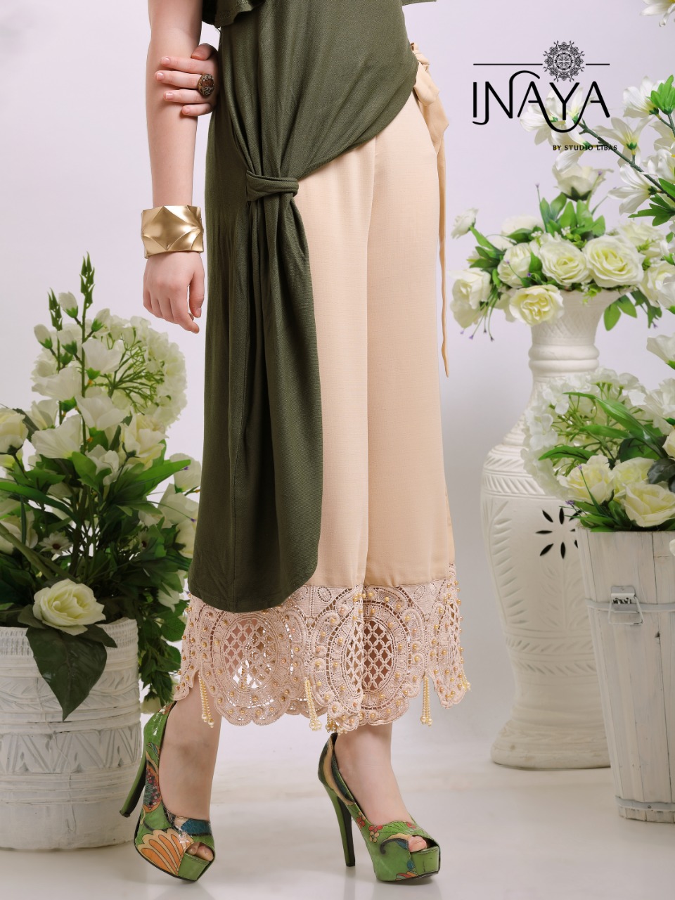 Inaya by studio libas Launch designer culottes pants stylish western wear collection Of pants