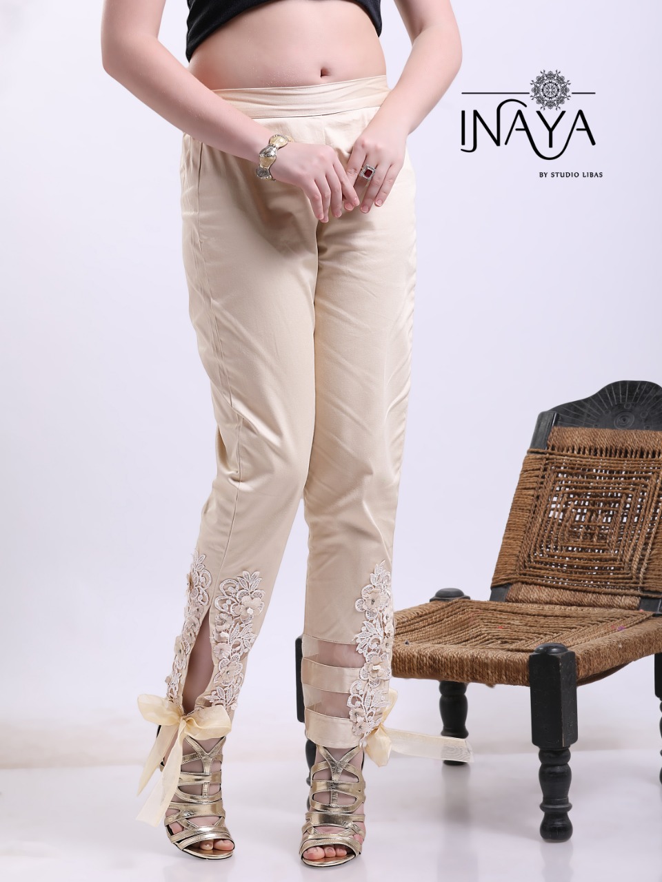 Inaya by studio libas presenting stylish cigarette pants concept