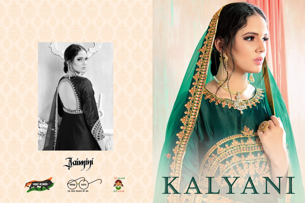 Jaimini presents kalyani party Wear gowns collection