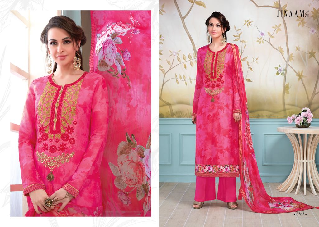 Jinaam dress p lTD presents jinaam sanaz beautiful heavy collection of salwar kammez