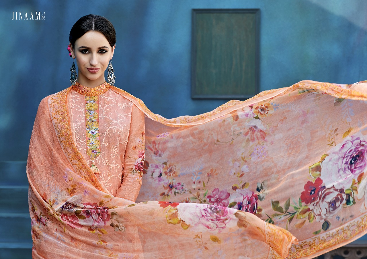 Jinaam dress p LTD presents princess stylish digital printed collection of salwar kameez