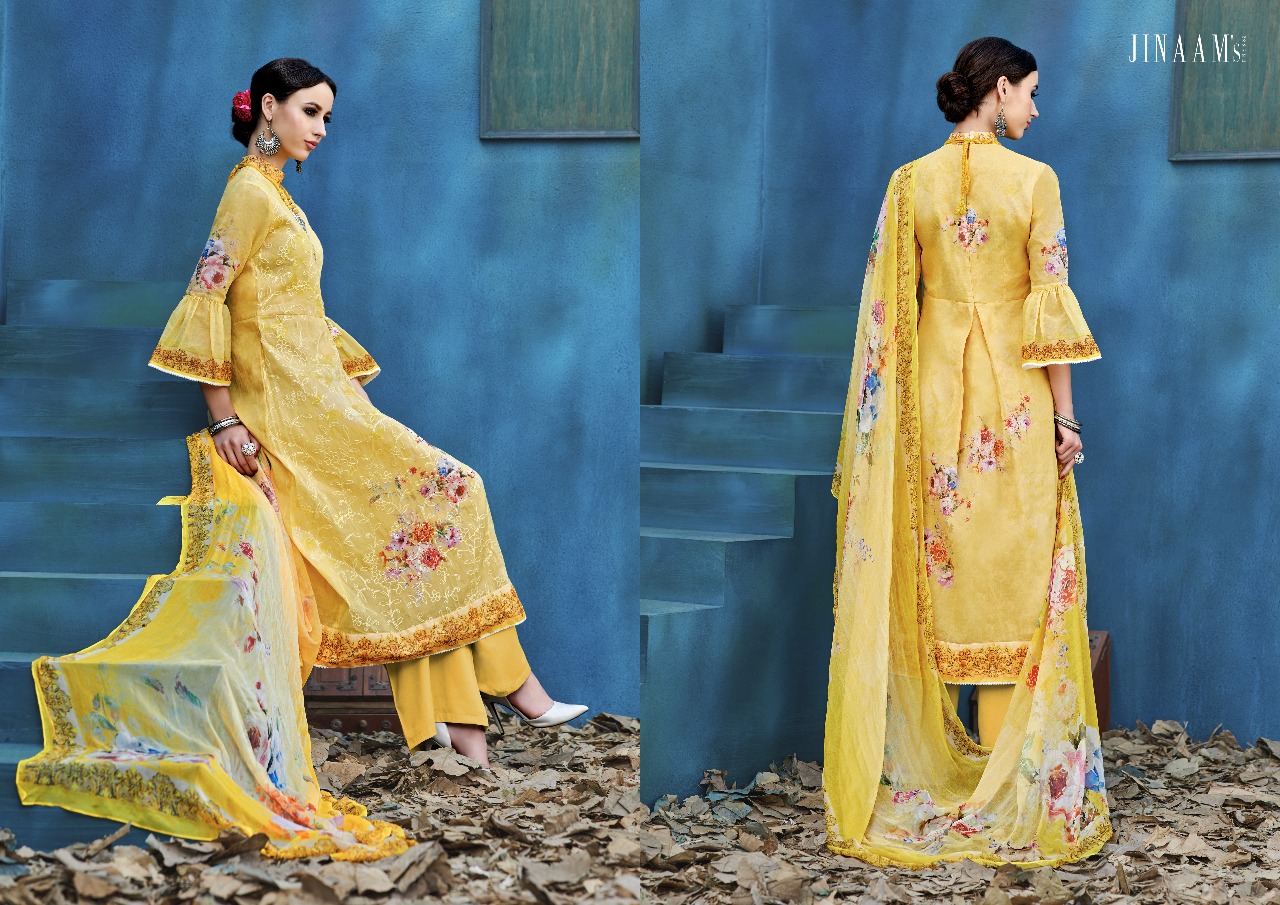 Jinaam dress p LTD presents princess stylish digital printed collection of salwar kameez
