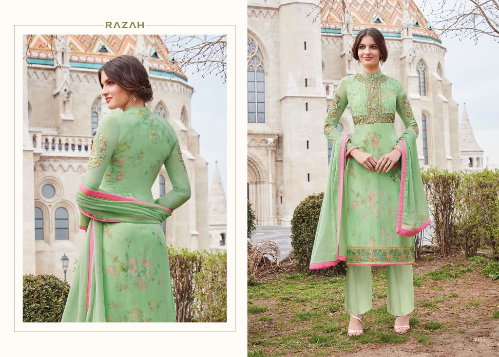 Jinaam Dress P LTD presents razha brenda Festive collection of salwar kameez