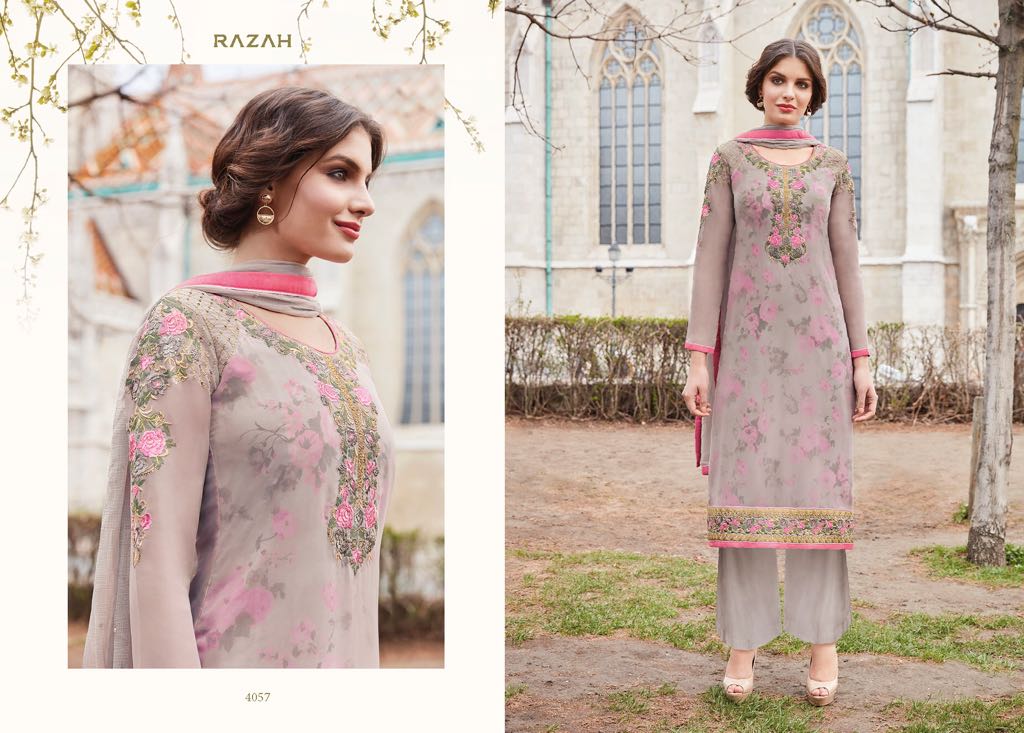 Jinaam Dress P LTD presents razha brenda Festive collection of salwar kameez