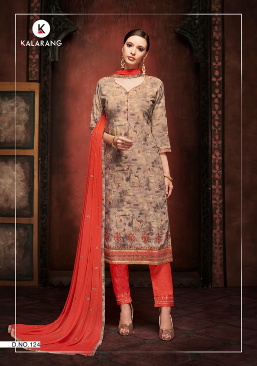 Kalarang creation presents rangoli casual wear cotton printed salwar kameez collection