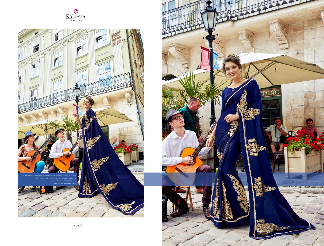 Kalista fashion presents rivaaj 2 casual traditional wear sarees collection